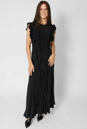 Ulla Johnson Ameline Silk Dress Noir