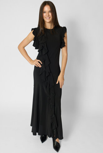 Ulla Johnson Ameline Silk Dress Noir