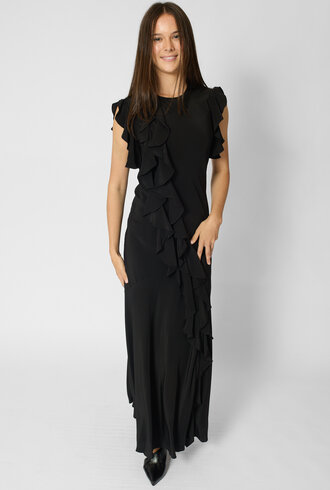 Ulla Johnson Ameline Silk Dress Noir