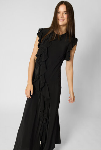 Ulla Johnson Ameline Silk Dress Noir