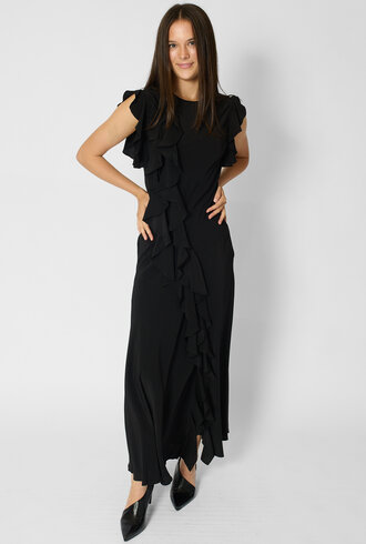 Ulla Johnson Ameline Silk Dress Noir