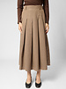 Pomandere Pleated Skirt Gianduia