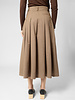 Pomandere Pleated Skirt Gianduia