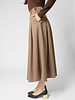 Pomandere Pleated Skirt Gianduia