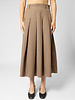 Pomandere Pleated Skirt Gianduia