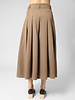 Pomandere Pleated Skirt Gianduia