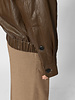 Pomandere Faux Leather Caban Mahogany