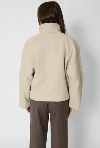 Pomandere Wool and Cashmere Caban Ivory
