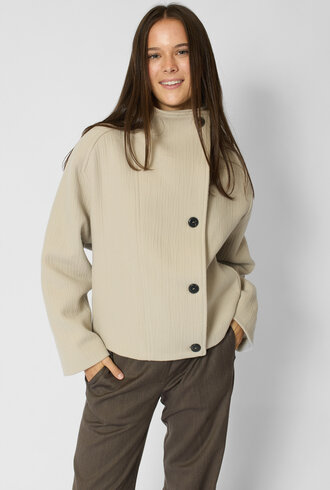 Pomandere Wool and Cashmere Caban Ivory