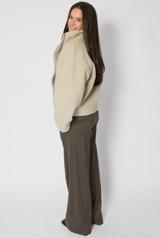 Pomandere Wool and Cashmere Caban Ivory
