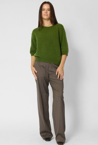 Pomandere Crew Neck Sweater Seaweed Green