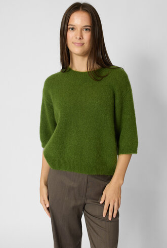 Pomandere Crew Neck Sweater Seaweed Green