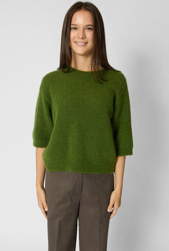 Pomandere Crew Neck Sweater Seaweed Green
