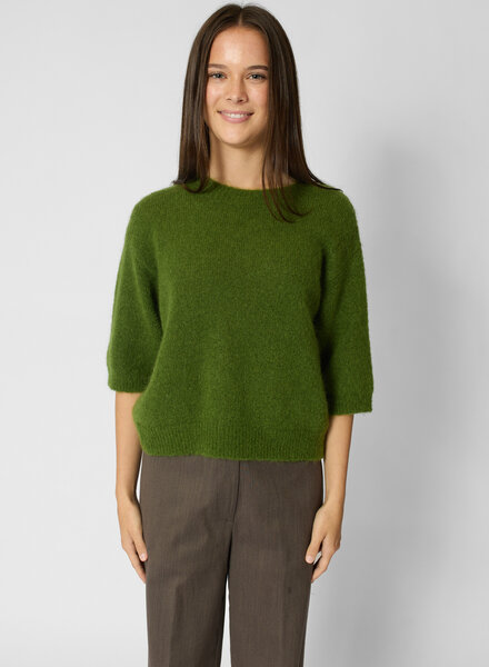 Pomandere Crew Neck Sweater Seaweed Green