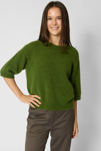 Pomandere Crew Neck Sweater Seaweed Green