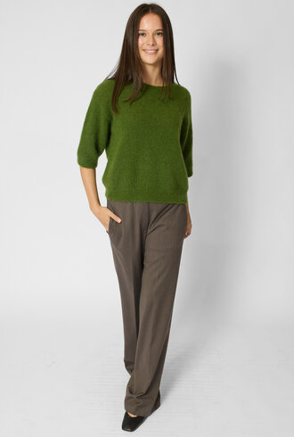 Pomandere Crew Neck Sweater Seaweed Green