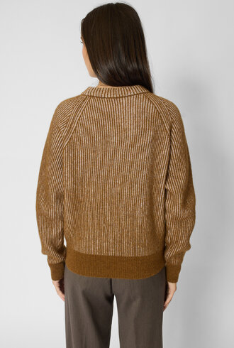 Pomandere  Rib Crew Sweater Gianduia