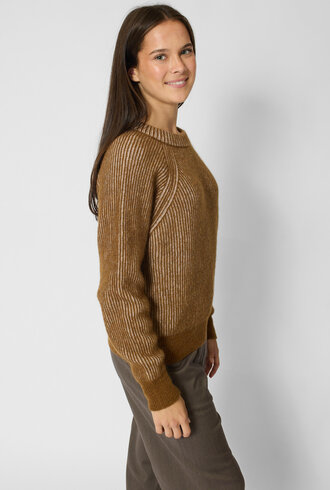 Pomandere  Rib Crew Sweater Gianduia
