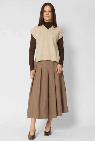 Pomandere Wool And Cashmere Vest Ivory