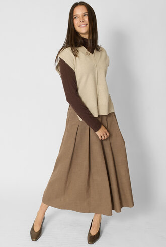Pomandere Wool And Cashmere Vest Ivory