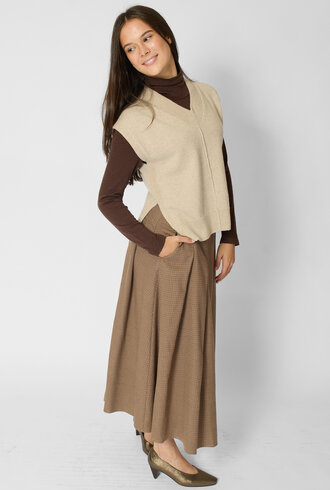 Pomandere Wool And Cashmere Vest Ivory