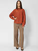Pomandere Habutai Silk and Cotton shirt Terracotta