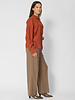 Pomandere Habutai Silk and Cotton shirt Terracotta