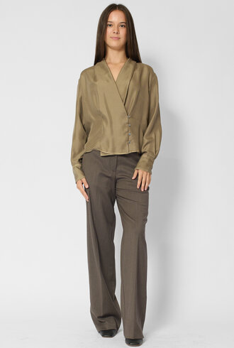Pomandere Silk Blouse Clay