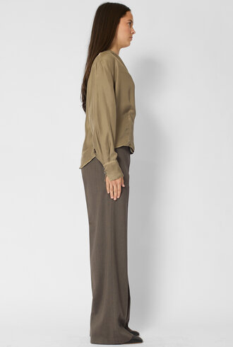 Pomandere Silk Blouse Clay