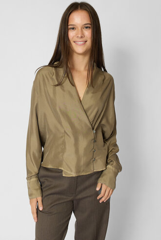 Pomandere Silk Blouse Clay