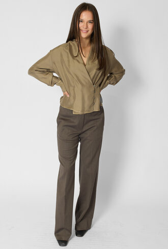 Pomandere Silk Blouse Clay