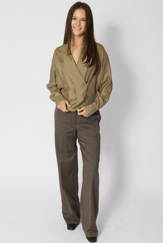 Pomandere Silk Blouse Clay