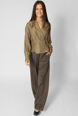 Pomandere Silk Blouse Clay