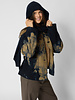 Pomandere  Hooded Scarf Night Blue