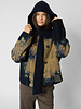 Pomandere  Hooded Scarf Night Blue