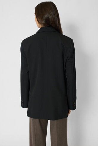 Pomandere Double-Breasted Jacket Black