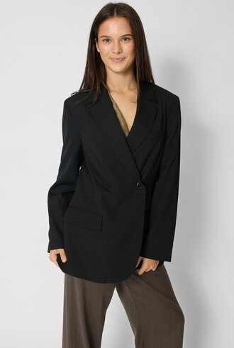 Pomandere Double-Breasted Jacket Black