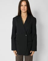 Pomandere Double-Breasted Jacket Black