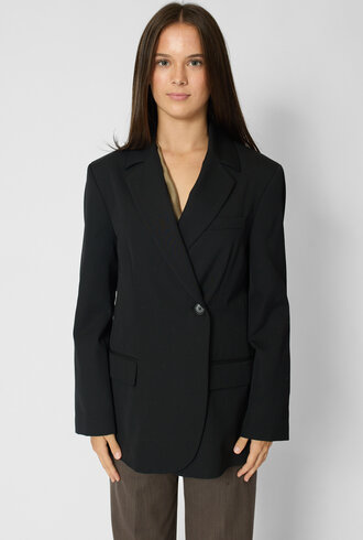 Pomandere Double-Breasted Jacket Black