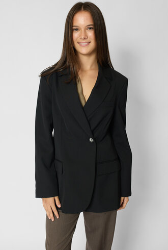 Pomandere Double-Breasted Jacket Black