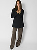 Pomandere Double-Breasted Jacket Black
