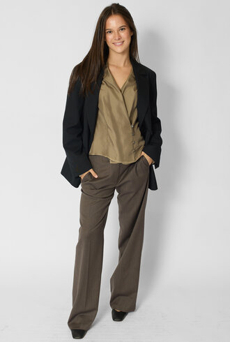 Pomandere Double-Breasted Jacket Black