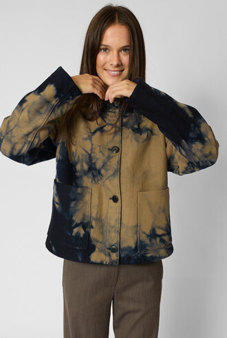 Pomandere Garment-Dyed Wool Cloth Coat Navy