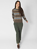 Bsbee Davis Crew Neck Stripe Brown