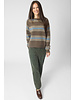 Bsbee Davis Crew Neck Stripe Brown