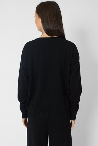 MJW. Cashmere Pullover Black