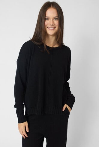 MJW. Cashmere Pullover Black