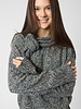 MJW. Marl Scarf Black/Natural