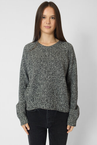 MJW. Tweed Cashmere Pullover Black/Ivory