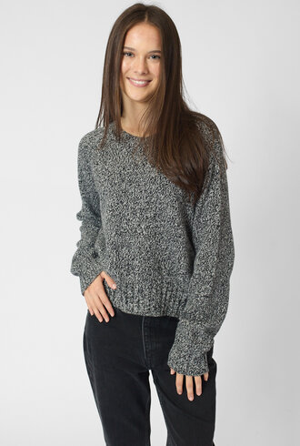 MJW. Tweed Cashmere Pullover Black/Ivory